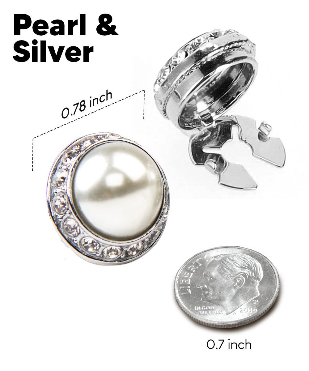 Vittorio Vico Men's Crystal Colorstone Button Cover - Black and Gold - Button Covers - Vittorio Vico