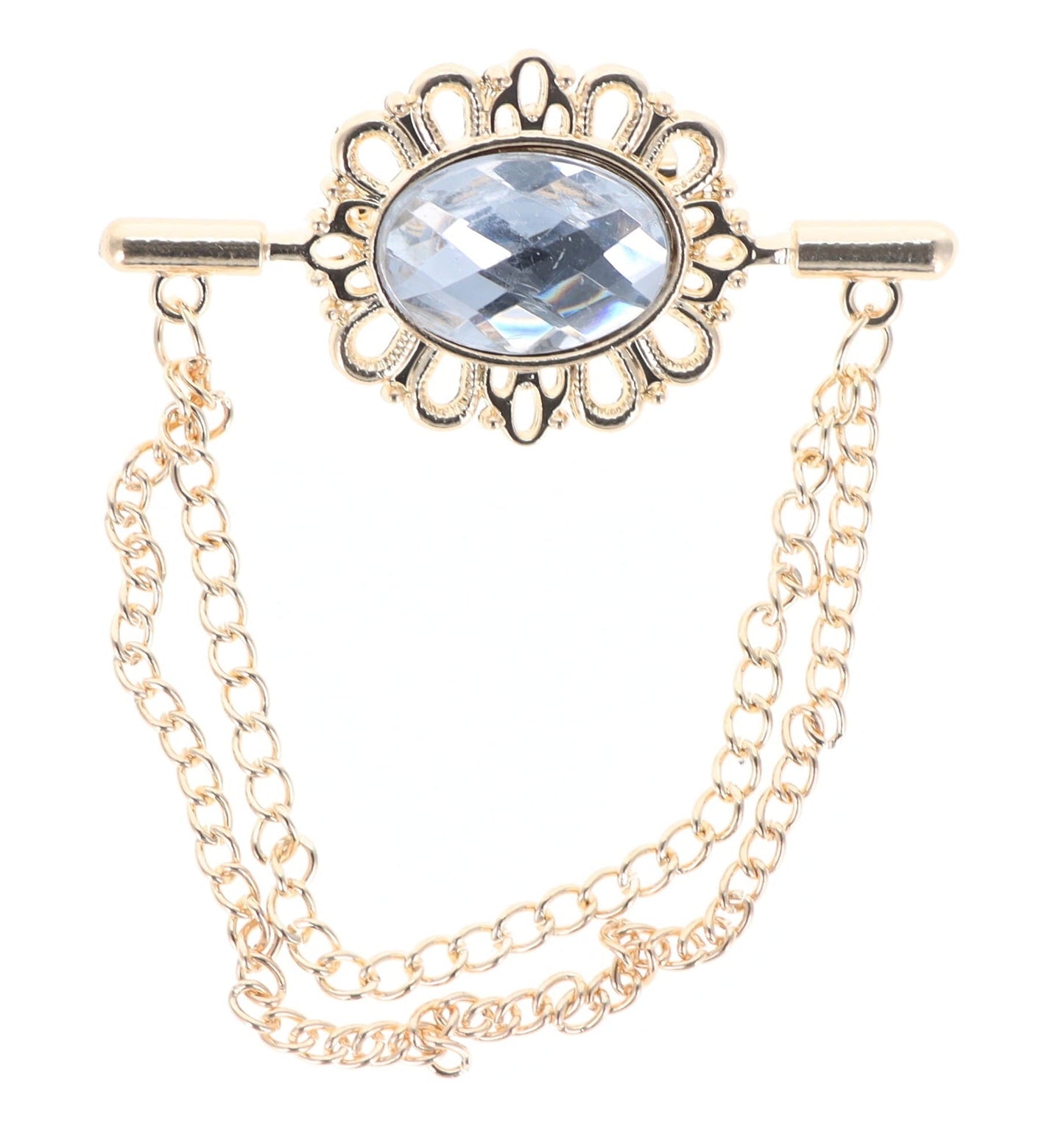 Vittorio Vico Men's Design Brooch in Gift Box - White Mirror - Brooche - Vittorio Vico