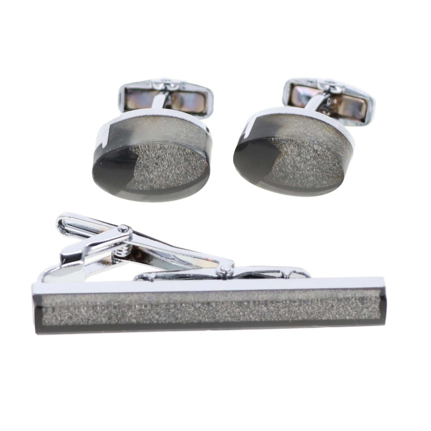 Vittorio Vico Men's Enamel Cufflink & Tie Bar Set in Gift Box - CE-016 - Cufflink & Tiebar Set - Vittorio Vico