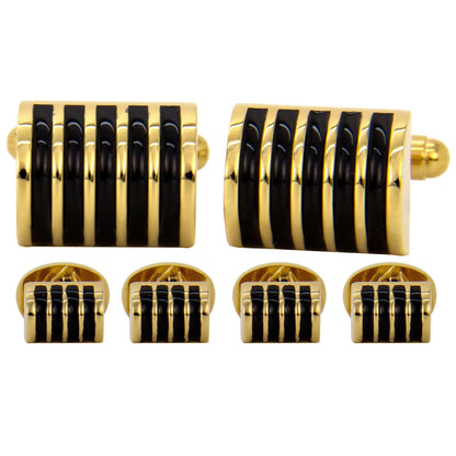 Vittorio Vico Men's Gold Cufflink & Stud Sets in Gift Box - Gold (FS-20) - Cufflink & Stud Sets - Vittorio Vico
