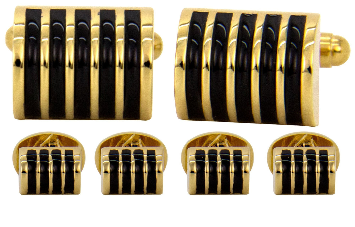 Vittorio Vico Men's Gold Cufflink & Stud Sets in Gift Box - Gold (FS-20) - Cufflink & Stud Sets - Vittorio Vico