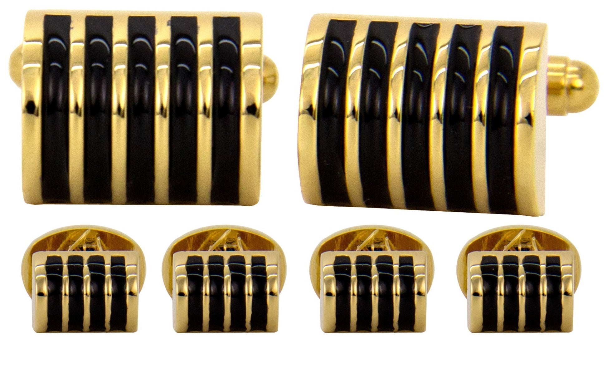 Vittorio Vico Men's Gold Cufflink & Stud Sets in Gift Box - Gold (FS-20) - Cufflink & Stud Sets - Vittorio Vico
