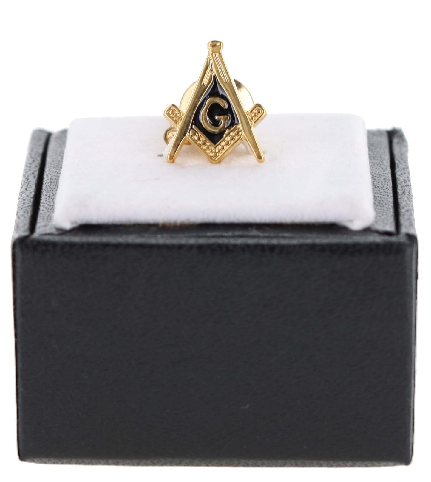Vittorio Vico Men's Masonic Tie Tack in Gift Box - Black and Gold - Tie Tack - Vittorio Vico