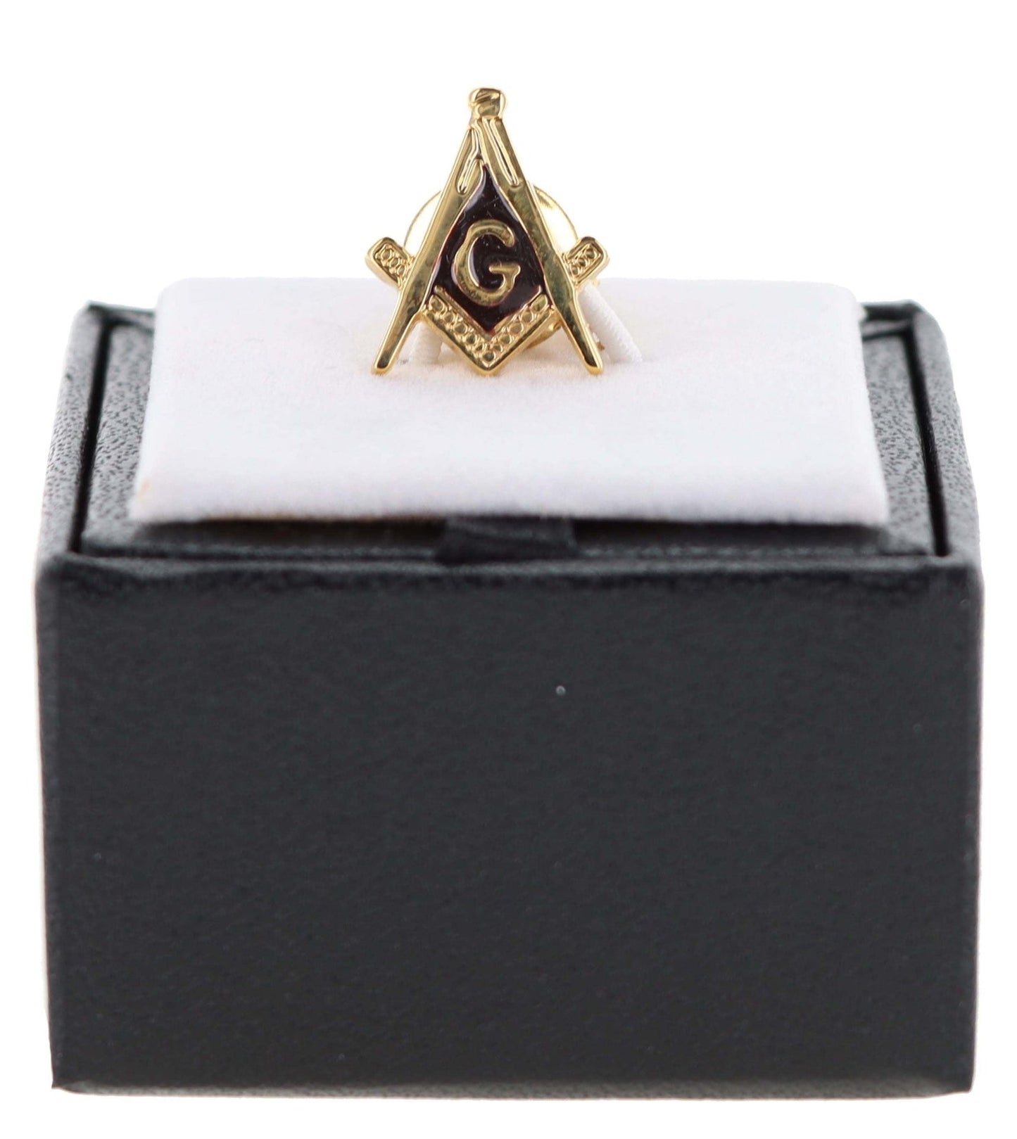 Vittorio Vico Men's Masonic Tie Tack in Gift Box - Brown and Gold - Tie Tack - Vittorio Vico