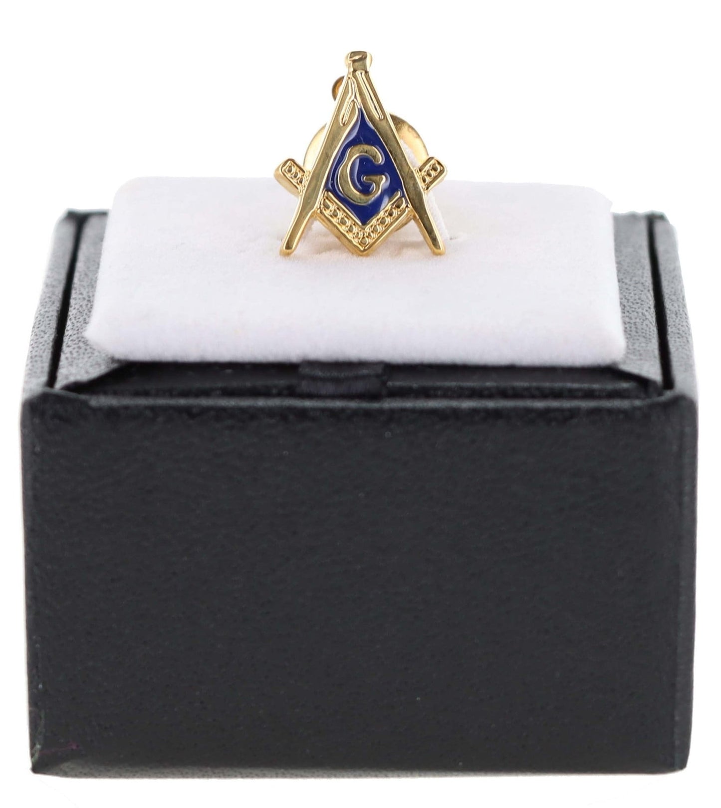 Vittorio Vico Men's Masonic Tie Tack in Gift Box - Royal Blue and Gold - Tie Tack - Vittorio Vico
