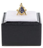 Vittorio Vico Men's Masonic Tie Tack in Gift Box - Royal Blue and Gold - Tie Tack - Vittorio Vico