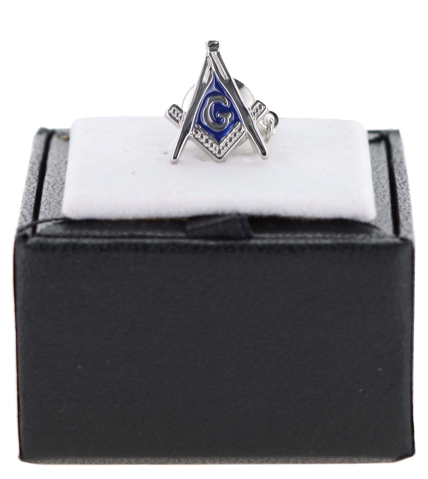 Vittorio Vico Men's Masonic Tie Tack in Gift Box - Royal Blue and Silver - Tie Tack - Vittorio Vico