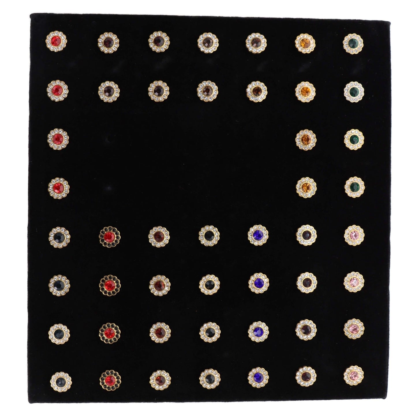 Vittorio Vico Men's Tie Tacks on Presentation Board: 24 Pack - Gold Flower - Tie Tack - Vittorio Vico