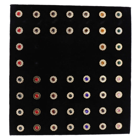 Vittorio Vico Men's Tie Tacks on Presentation Board: 24 Pack - Gold Flower - Tie Tack - Vittorio Vico