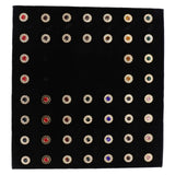 Vittorio Vico Men's Tie Tacks on Presentation Board: 24 Pack - Gold Flower - Tie Tack - Vittorio Vico