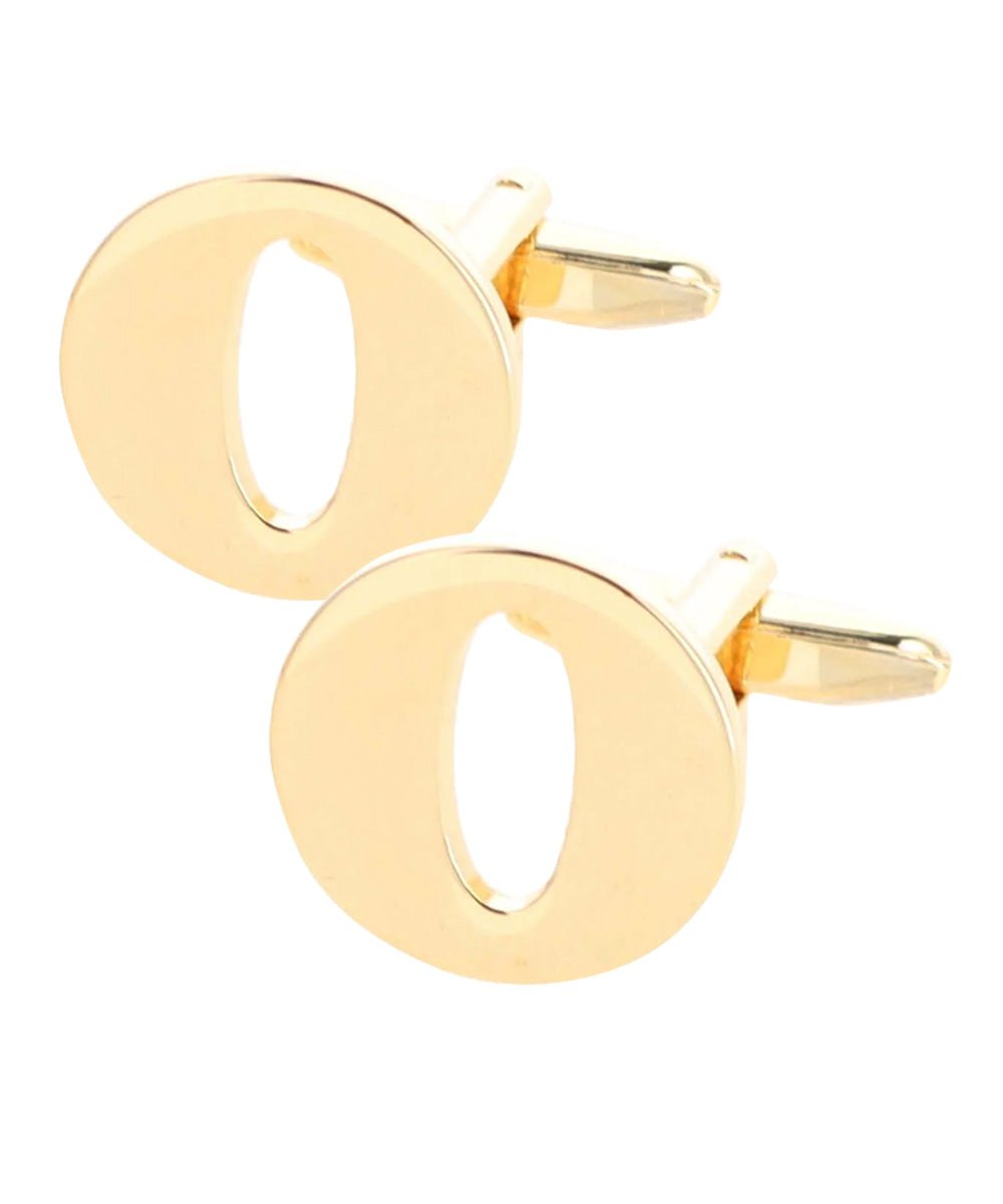 Vittorio Vico Plain Initial Cufflinks in Gift Box - Gold - Initial Cufflinks - Vittorio Vico