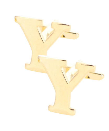 Vittorio Vico Plain Initial Cufflinks in Gift Box - Gold - Initial Cufflinks - Vittorio Vico