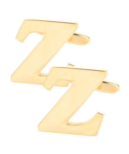 Vittorio Vico Plain Initial Cufflinks in Gift Box - Gold - Initial Cufflinks - Vittorio Vico