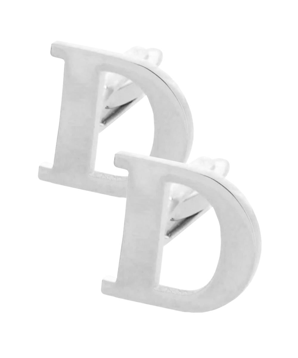Vittorio Vico Plain Initial Cufflinks in Gift Box - Silver - Initial Cufflinks - Vittorio Vico