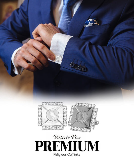 Vittorio Vico Religious Themed Cufflinks: CL30XX Series - CL 3114 - Cufflinks - Vittorio Vico
