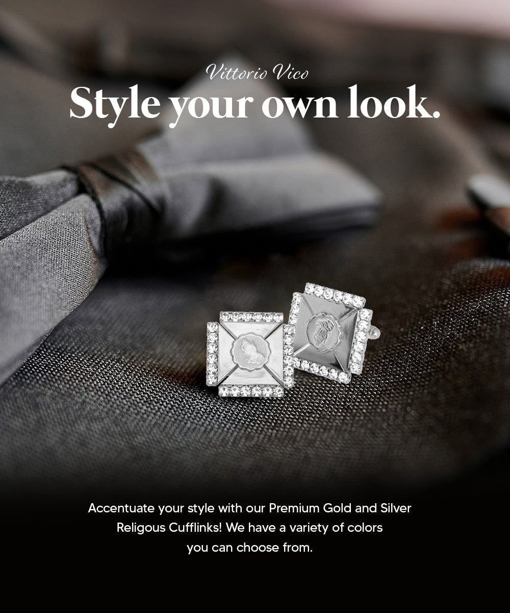Vittorio Vico Religious Themed Cufflinks: CL30XX Series - CL 3114 - Cufflinks - Vittorio Vico
