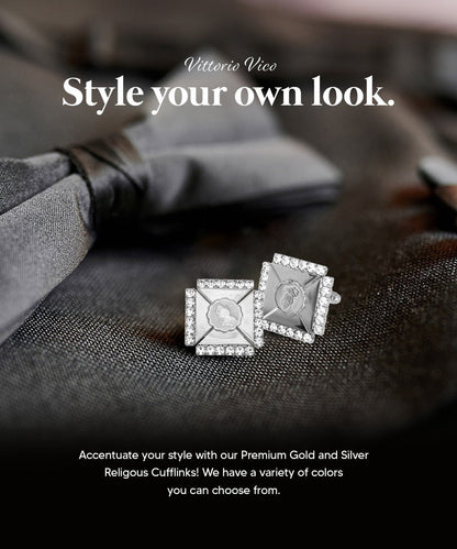 Vittorio Vico Religious Themed Cufflinks: CL30XX Series - CL 3114 - Cufflinks - Vittorio Vico