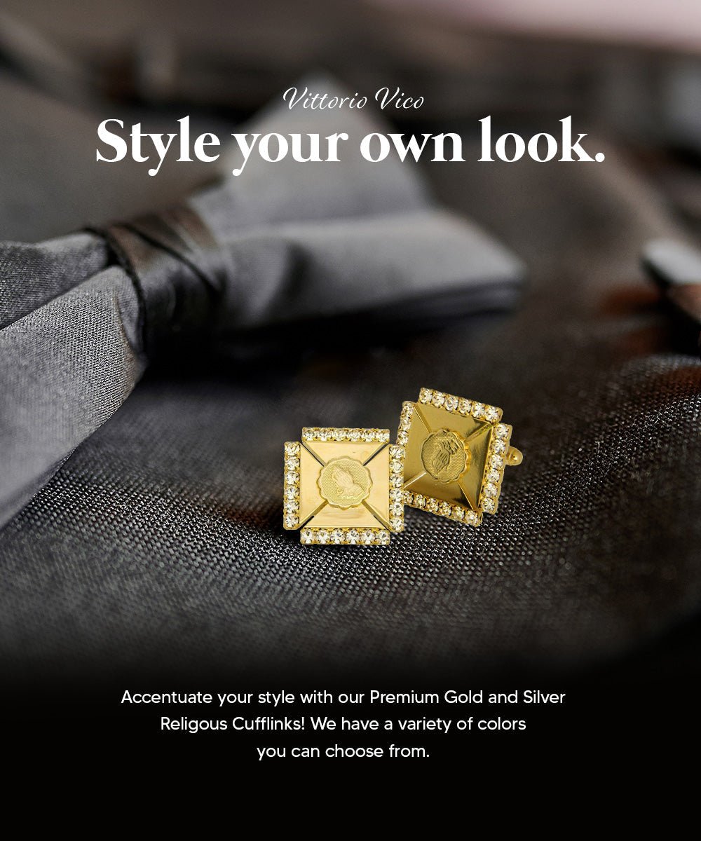 Vittorio Vico Religious Themed Cufflinks: CL30XX Series - CL 3115 - Cufflinks - Vittorio Vico