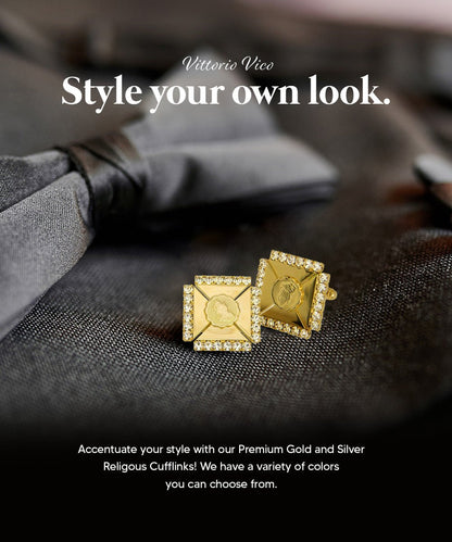 Vittorio Vico Religious Themed Cufflinks: CL30XX Series - CL 3115 - Cufflinks - Vittorio Vico