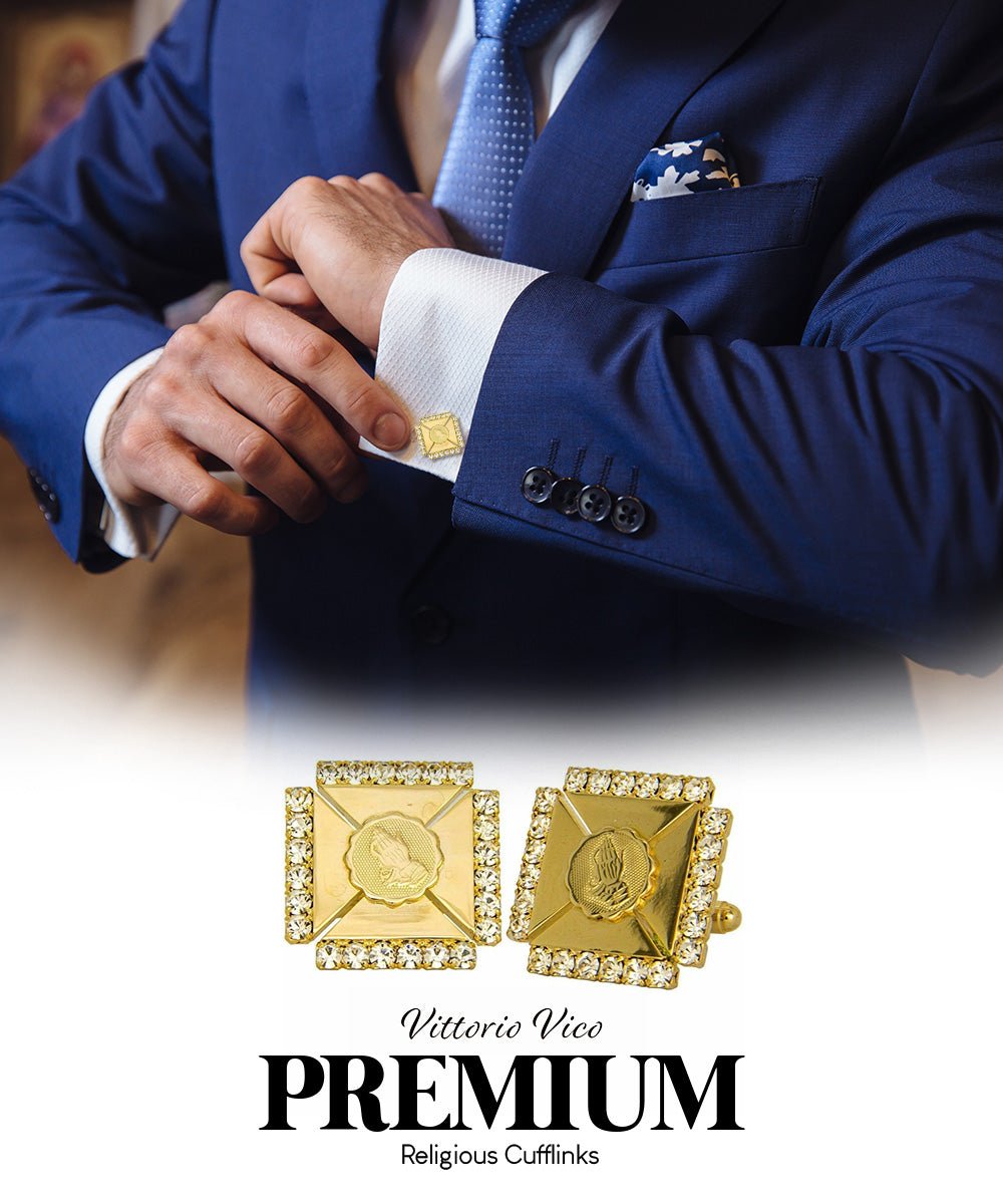 Vittorio Vico Religious Themed Cufflinks: CL30XX Series - CL 3115 - Cufflinks - Vittorio Vico