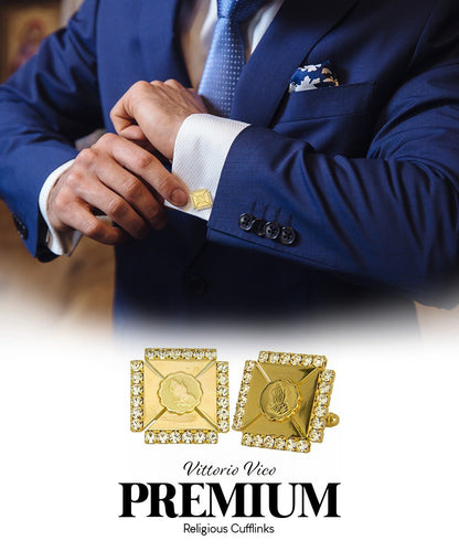Vittorio Vico Religious Themed Cufflinks: CL30XX Series - CL 3115 - Cufflinks - Vittorio Vico