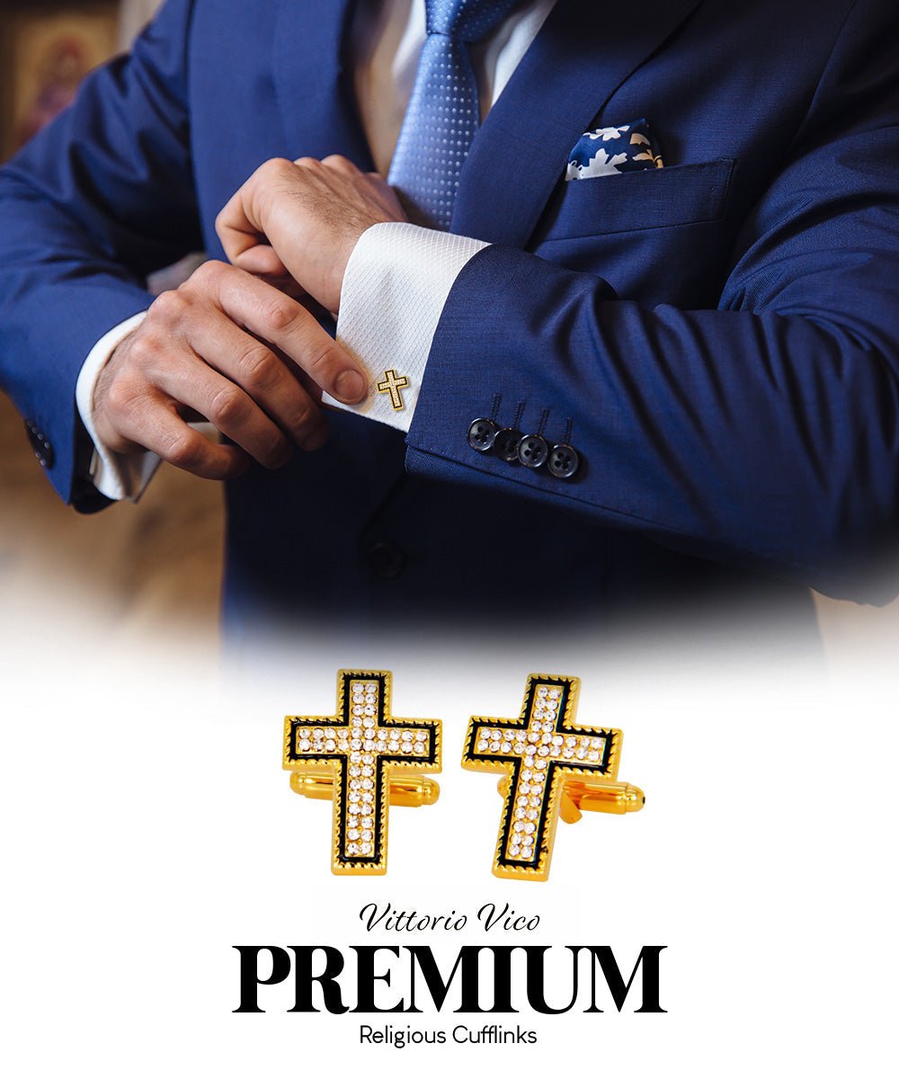 Vittorio Vico Religious Themed Cufflinks: CL30XX Series - CL 3122 - Cufflinks - Vittorio Vico