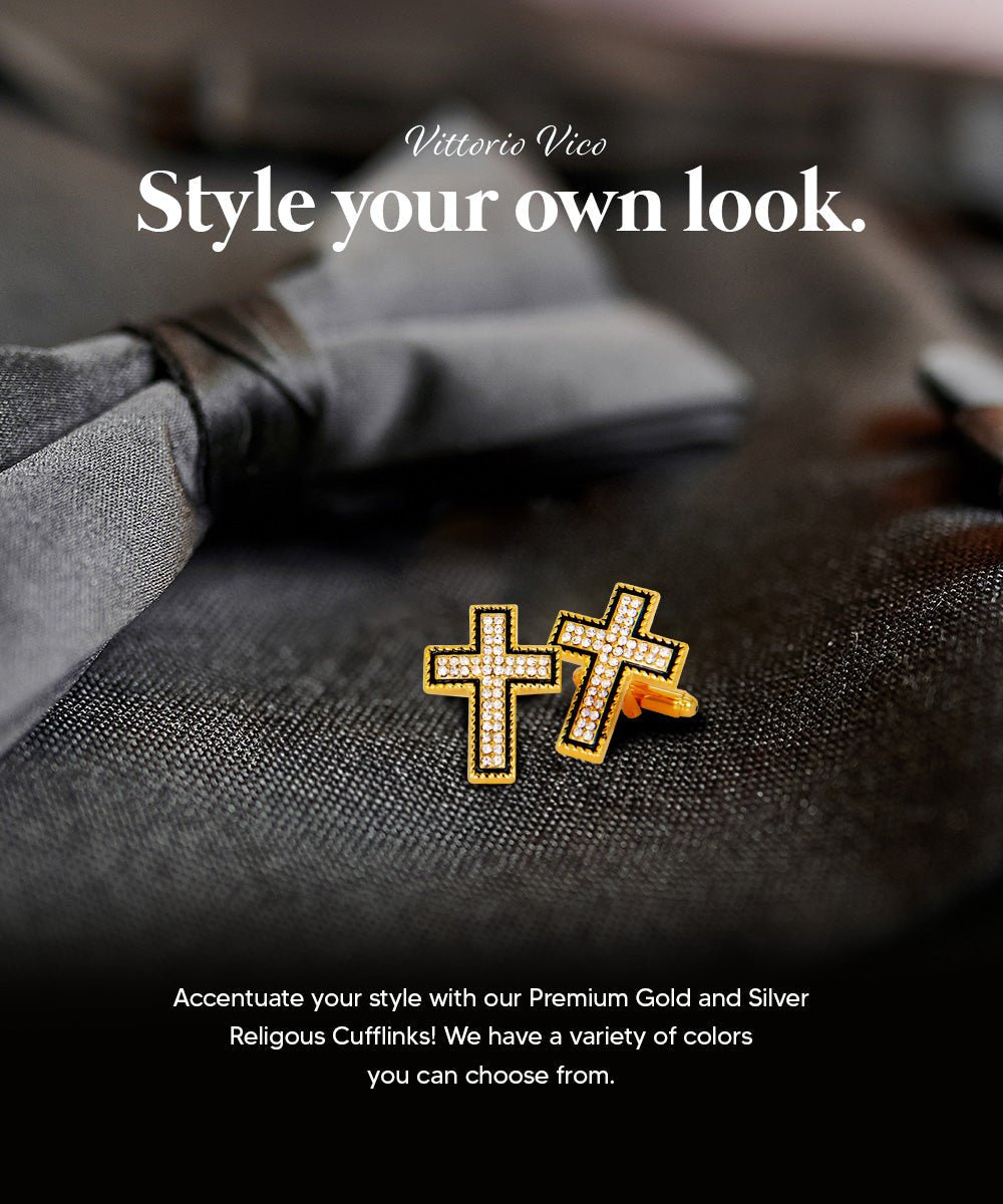 Vittorio Vico Religious Themed Cufflinks: CL30XX Series - CL 3122 - Cufflinks - Vittorio Vico