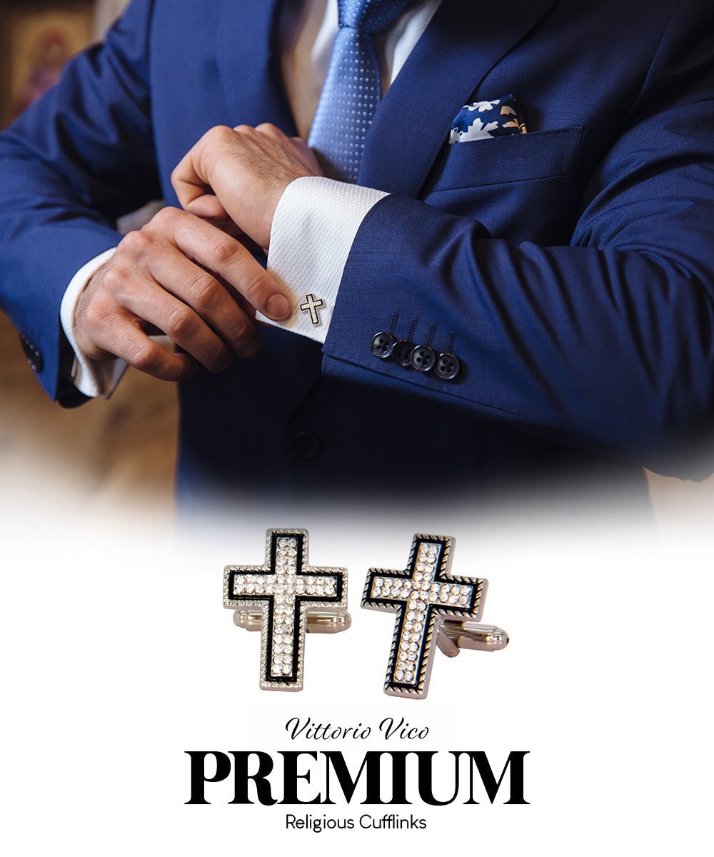 Vittorio Vico Religious Themed Cufflinks: CL30XX Series - CL 3123 - Cufflinks - Vittorio Vico