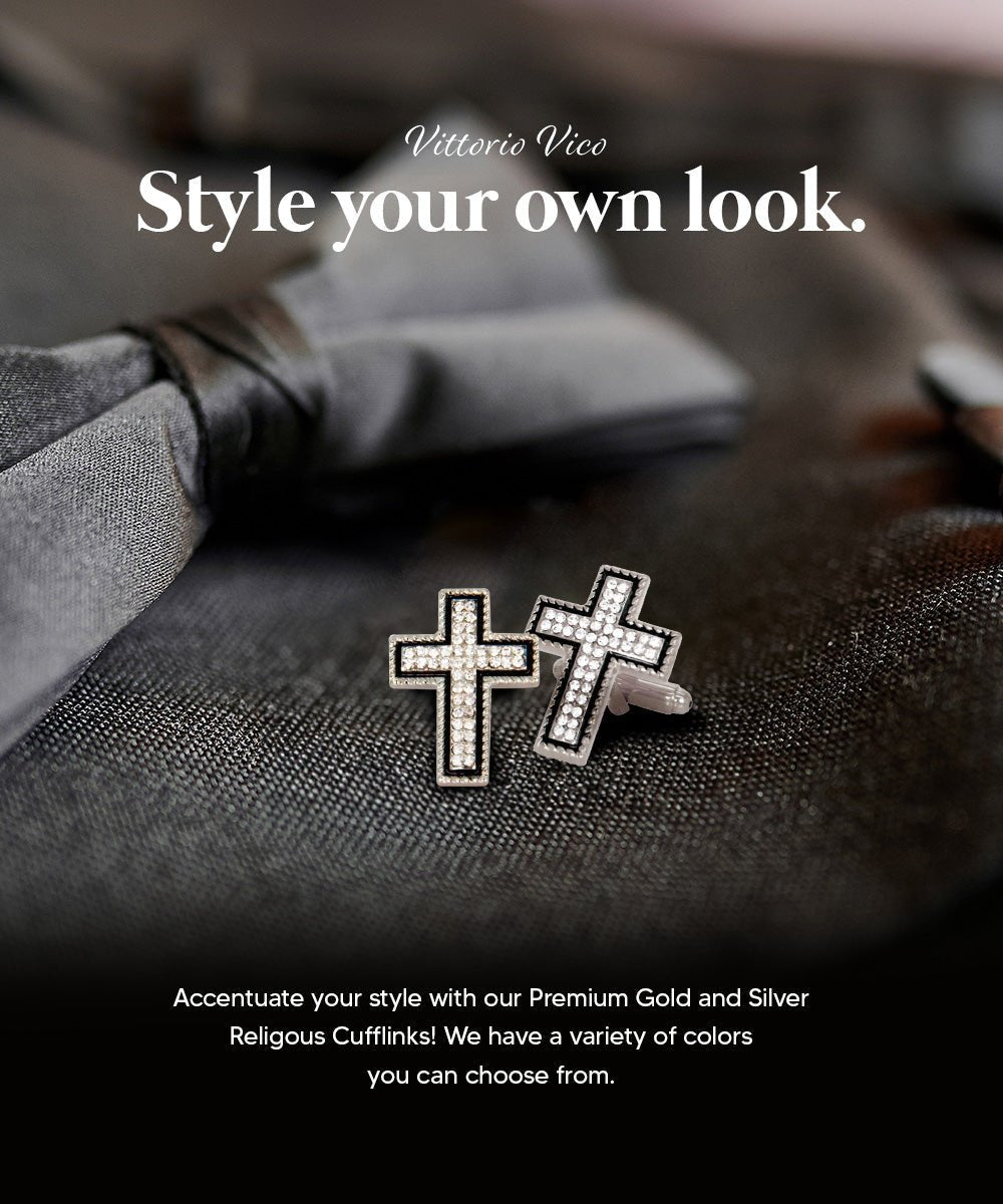 Vittorio Vico Religious Themed Cufflinks: CL30XX Series - CL 3114 - Cufflinks - Vittorio Vico