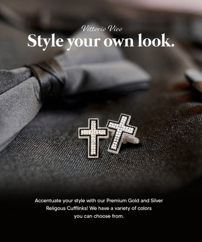 Vittorio Vico Religious Themed Cufflinks: CL30XX Series - CL 3114 - Cufflinks - Vittorio Vico