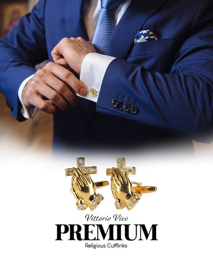 Vittorio Vico Religious Themed Cufflinks: CL30XX Series - CL 3242 - Cufflinks - Vittorio Vico