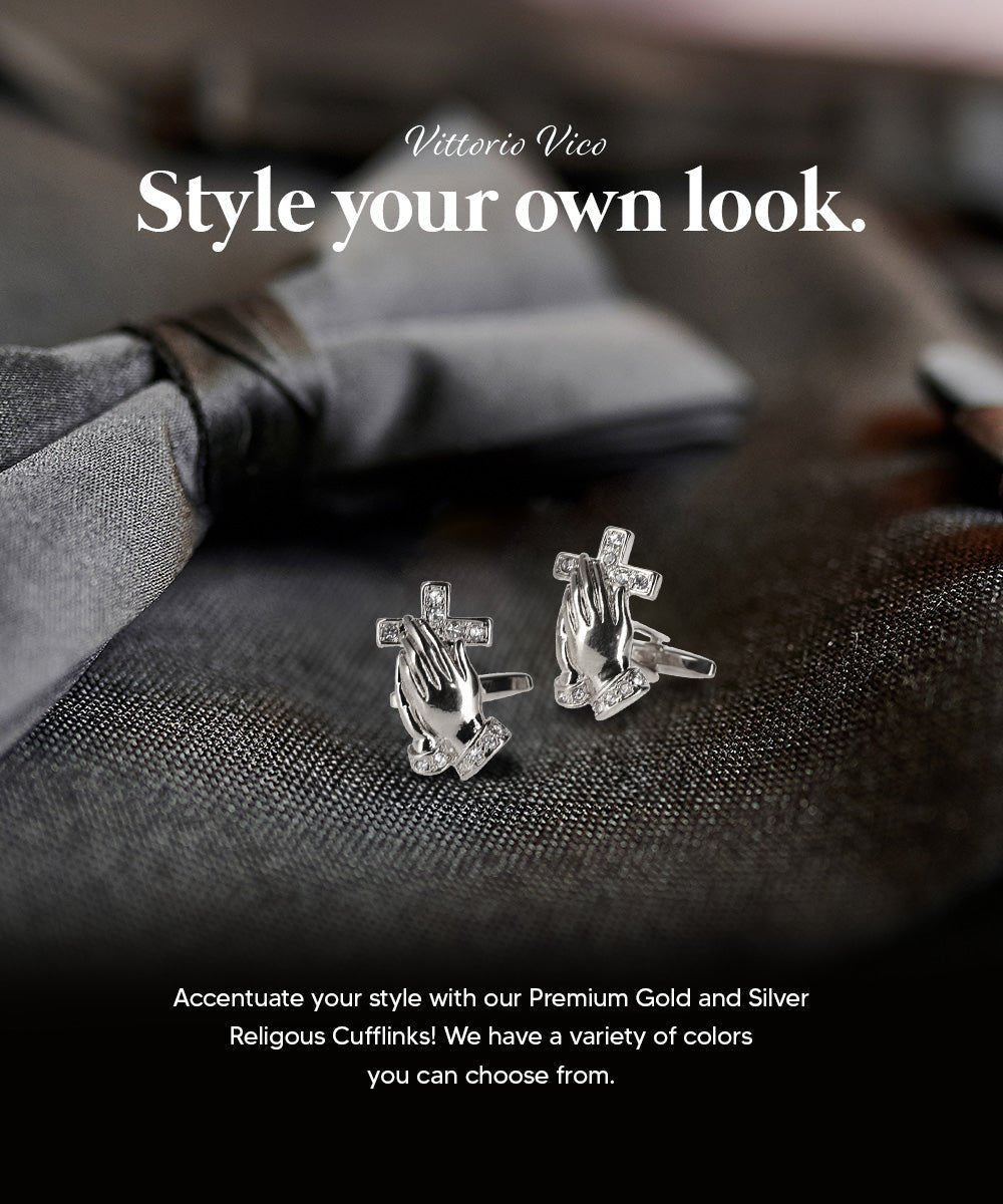 Vittorio Vico Religious Themed Cufflinks: CL30XX Series - CL 3243 - Cufflinks - Vittorio Vico