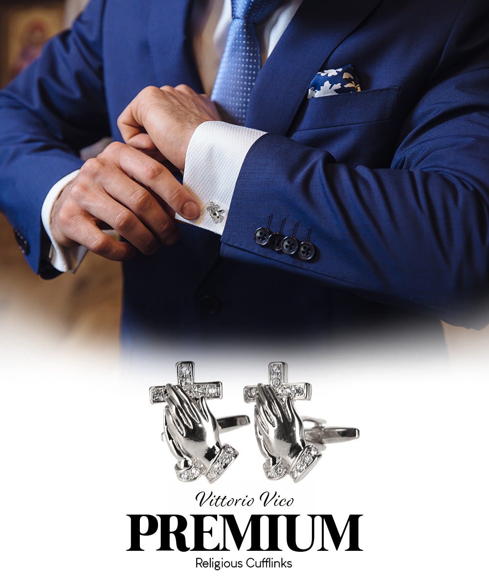 Vittorio Vico Religious Themed Cufflinks: CL30XX Series - CL 3243 - Cufflinks - Vittorio Vico
