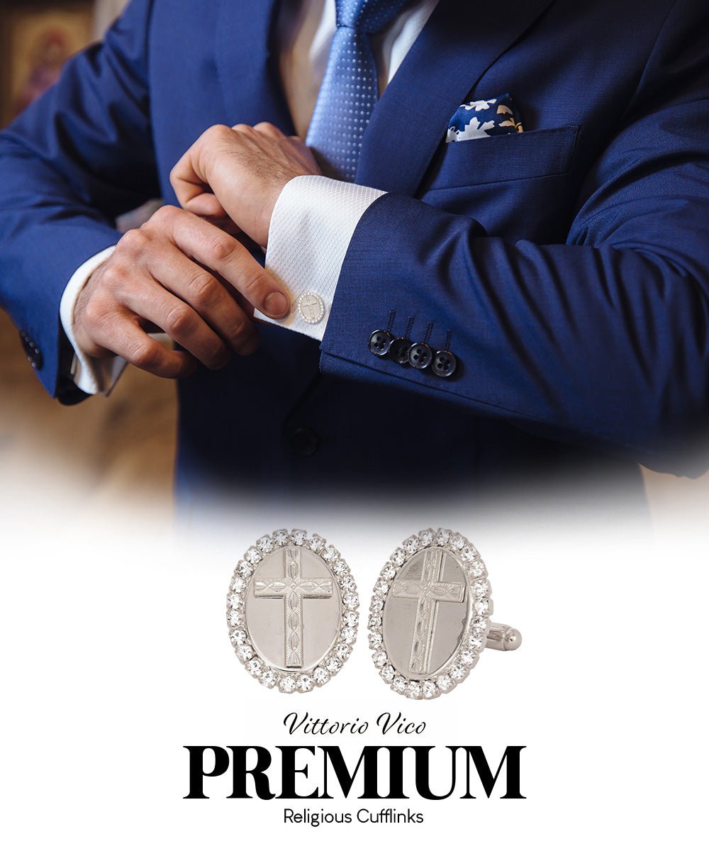 Vittorio Vico Religious Themed Cufflinks: CL30XX Series - CL 3321 - Cufflinks - Vittorio Vico