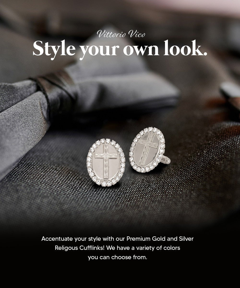 Vittorio Vico Religious Themed Cufflinks: CL30XX Series - CL 3321 - Cufflinks - Vittorio Vico
