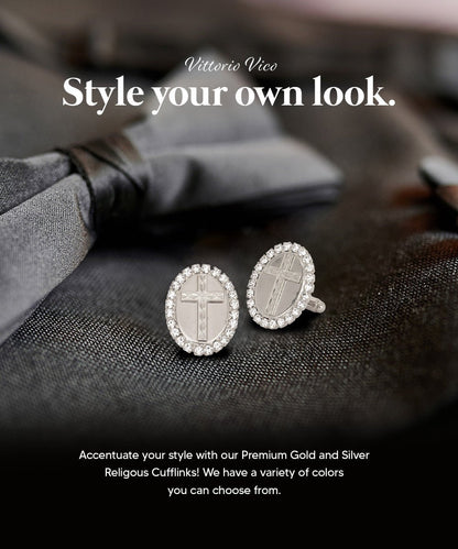 Vittorio Vico Religious Themed Cufflinks: CL30XX Series - CL 3321 - Cufflinks - Vittorio Vico