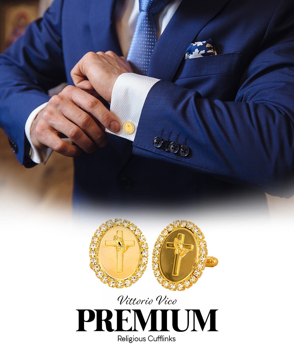Vittorio Vico Religious Themed Cufflinks: CL30XX Series - CL 3324 - Cufflinks - Vittorio Vico