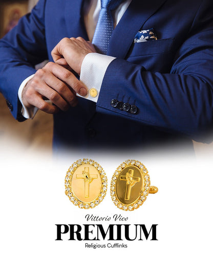 Vittorio Vico Religious Themed Cufflinks: CL30XX Series - CL 3324 - Cufflinks - Vittorio Vico