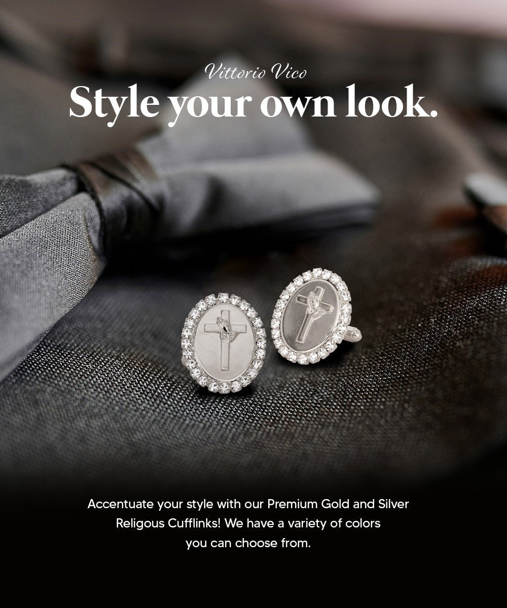 Vittorio Vico Religious Themed Cufflinks: CL30XX Series - CL 3325 - Cufflinks - Vittorio Vico