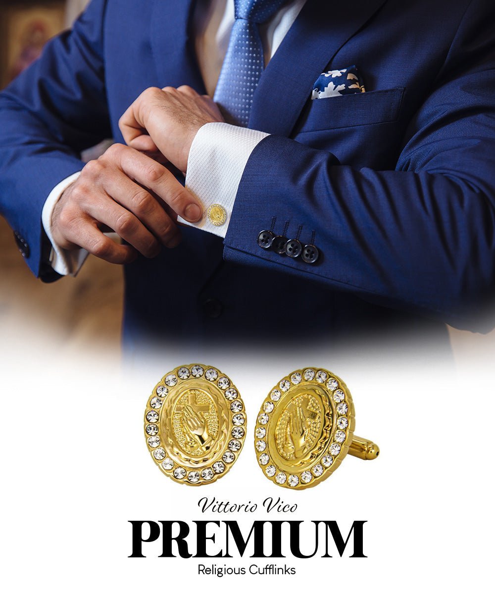 Vittorio Vico Religious Themed Cufflinks: CL30XX Series - CL 3340 - Cufflinks - Vittorio Vico