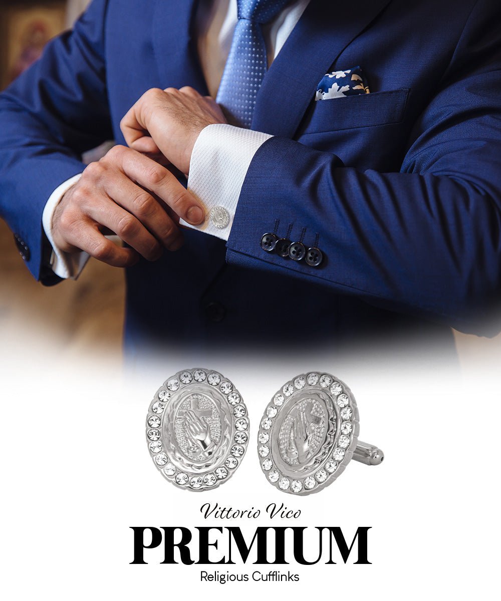 Vittorio Vico Religious Themed Cufflinks: CL30XX Series - CL 3341 - Cufflinks - Vittorio Vico