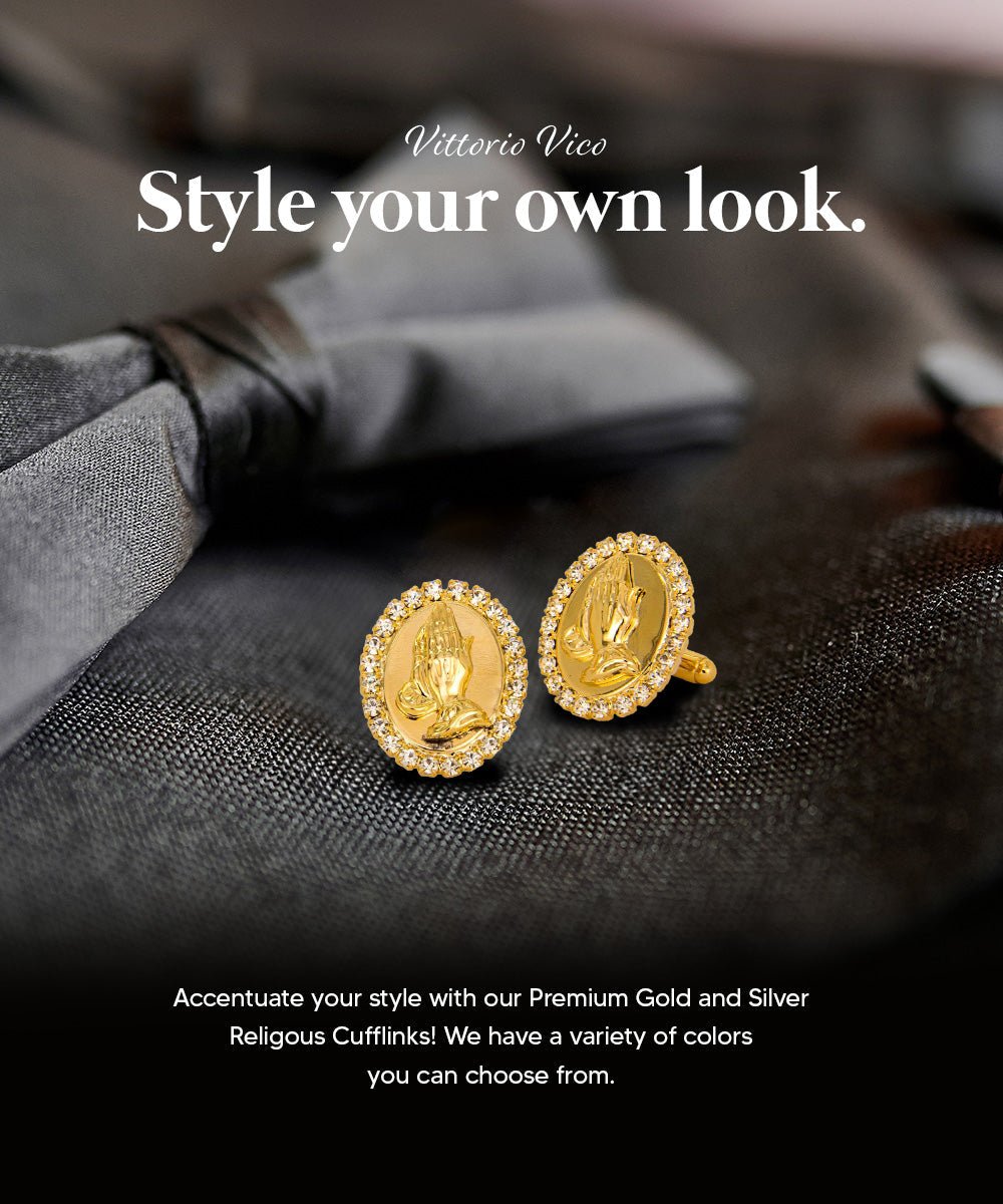 Vittorio Vico Religious Themed Cufflinks: CL30XX Series - CL 3344 - Cufflinks - Vittorio Vico