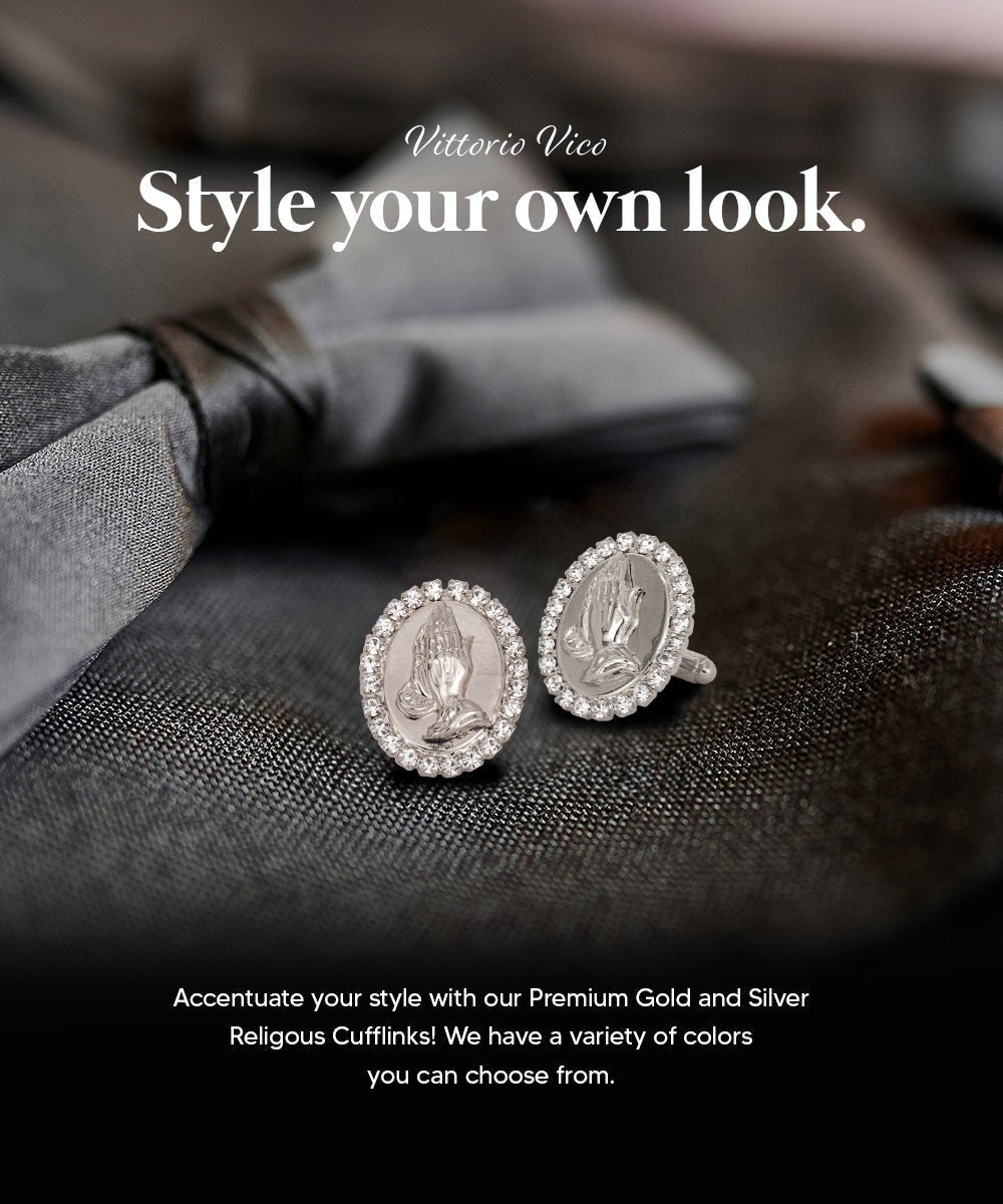 Vittorio Vico Religious Themed Cufflinks: CL30XX Series - CL 3345 - Cufflinks - Vittorio Vico