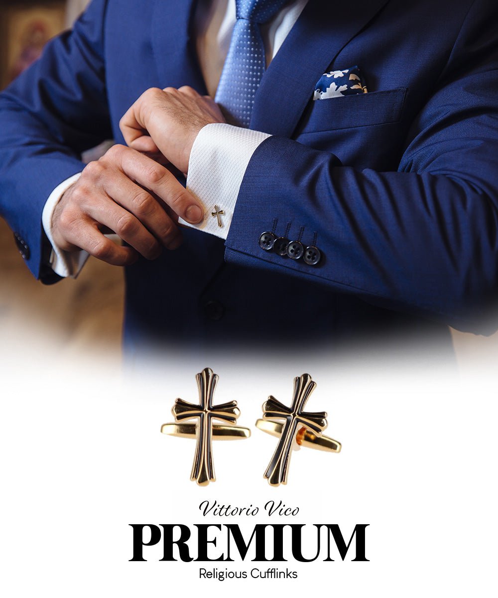 Vittorio Vico Religious Themed Cufflinks: CL30XX Series - CL 3502 - Cufflinks - Vittorio Vico