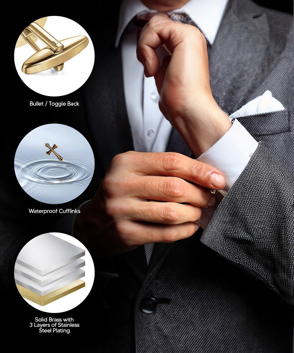Vittorio Vico Religious Themed Cufflinks: CL30XX Series - CL 3502 - Cufflinks - Vittorio Vico