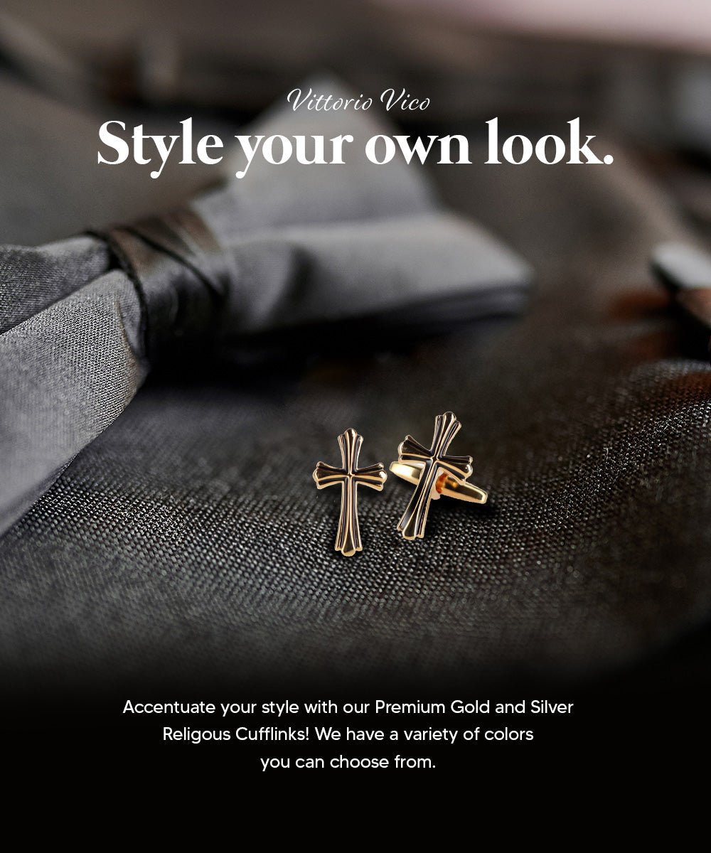 Vittorio Vico Religious Themed Cufflinks: CL30XX Series - CL 3502 - Cufflinks - Vittorio Vico