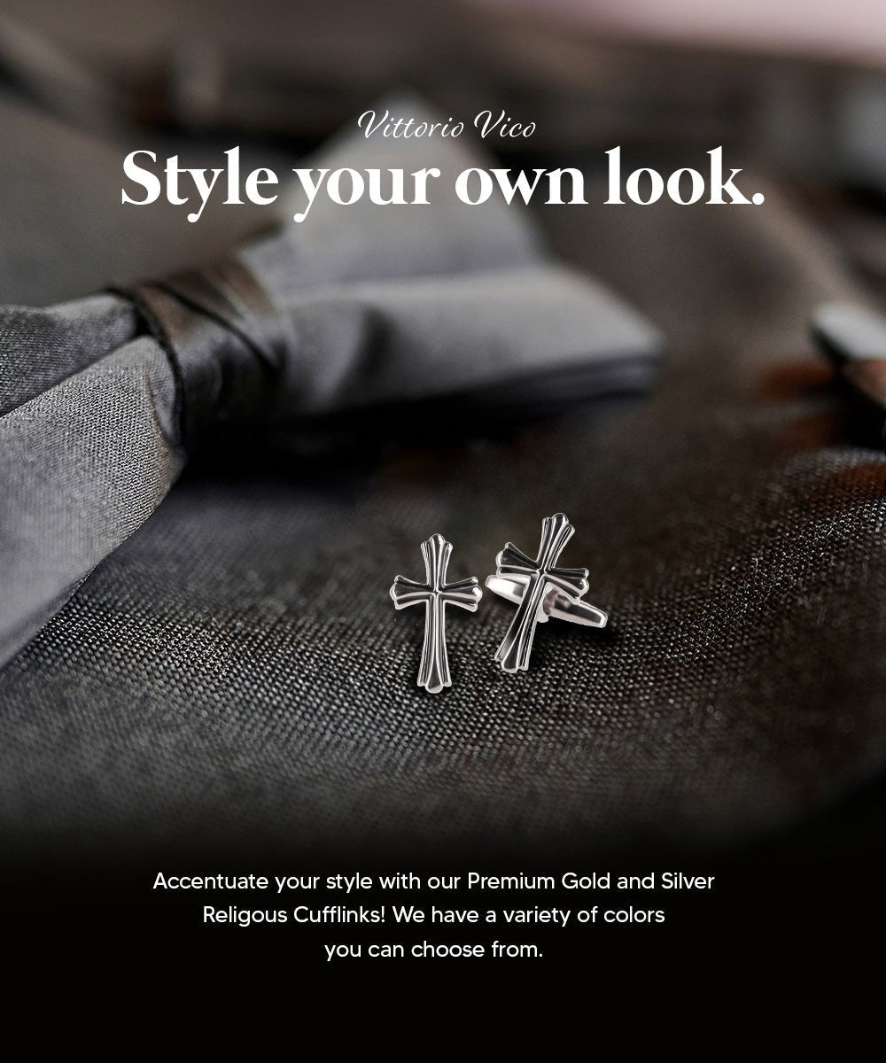 Vittorio Vico Religious Themed Cufflinks: CL30XX Series - CL 3503 - Cufflinks - Vittorio Vico