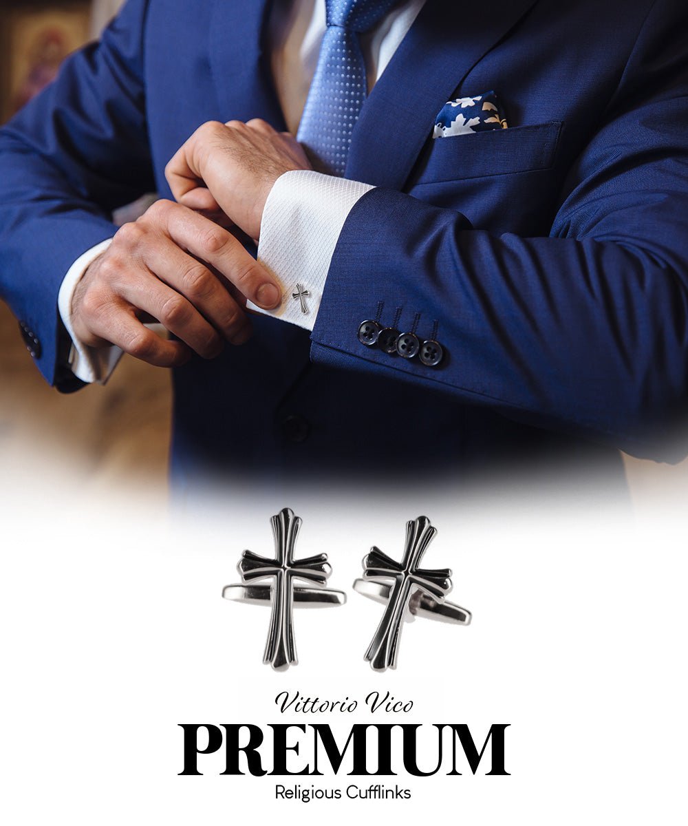 Vittorio Vico Religious Themed Cufflinks: CL30XX Series - CL 3503 - Cufflinks - Vittorio Vico