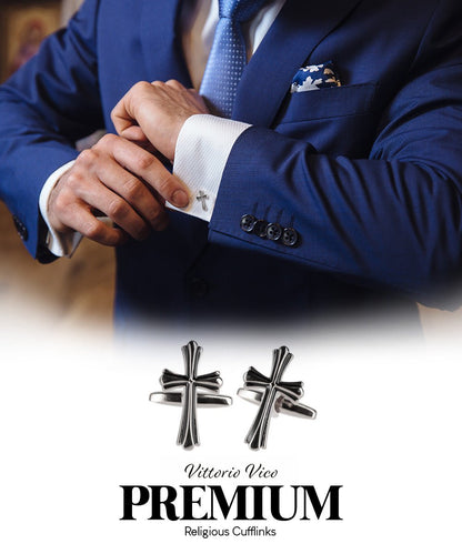 Vittorio Vico Religious Themed Cufflinks: CL30XX Series - CL 3503 - Cufflinks - Vittorio Vico