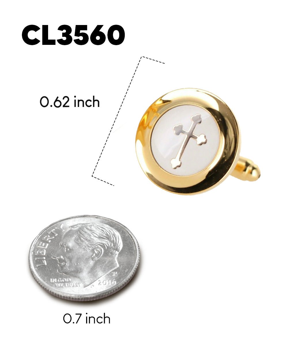 Vittorio Vico Religious Themed Cufflinks: CL30XX Series - CL 3560 - Cufflinks - Vittorio Vico